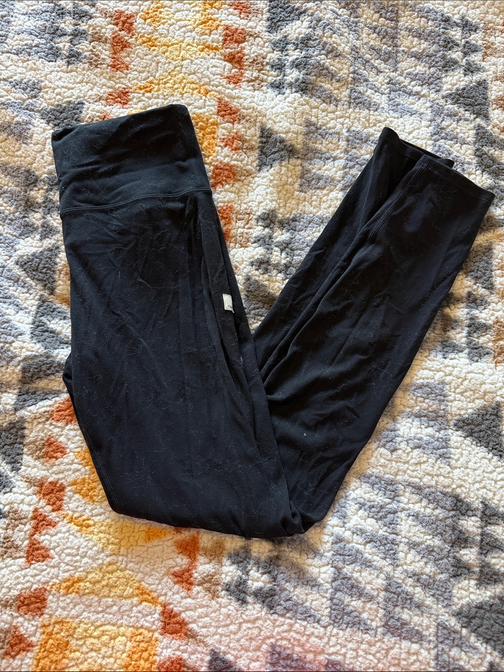 Vuori All the Feels Black High-Rise Performance Leggings